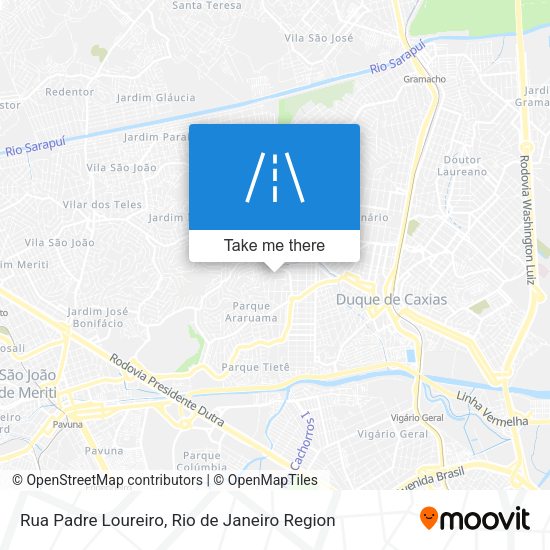 Rua Padre Loureiro map