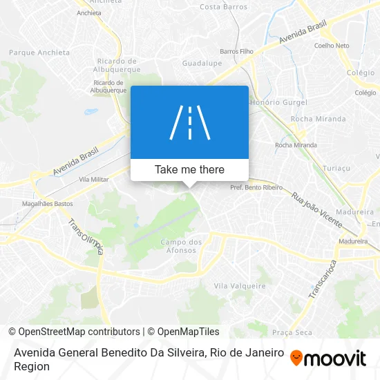 Avenida General Benedito Da Silveira map