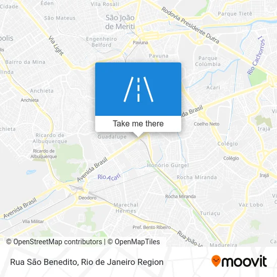 Rua Sāo Benedito map