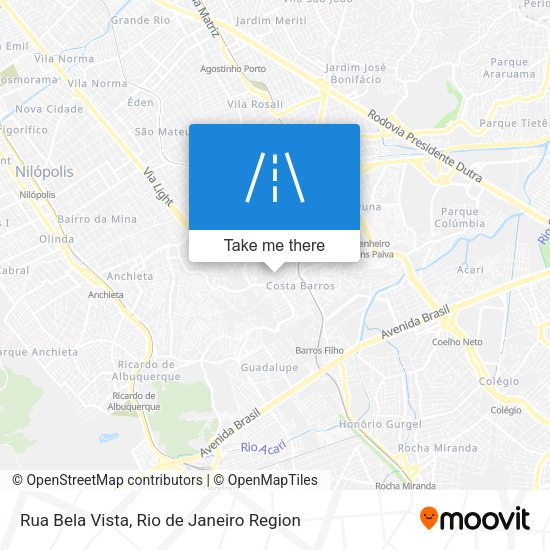 Rua Bela Vista map