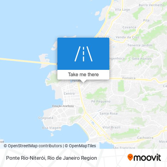 Mapa Ponte Rio-Niterói