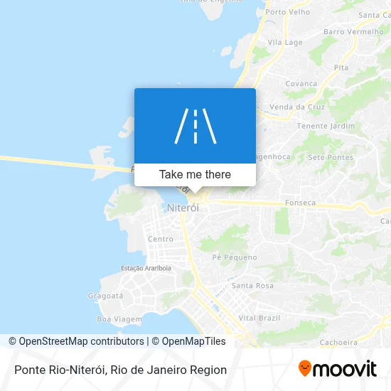 Ponte Rio-Niterói map