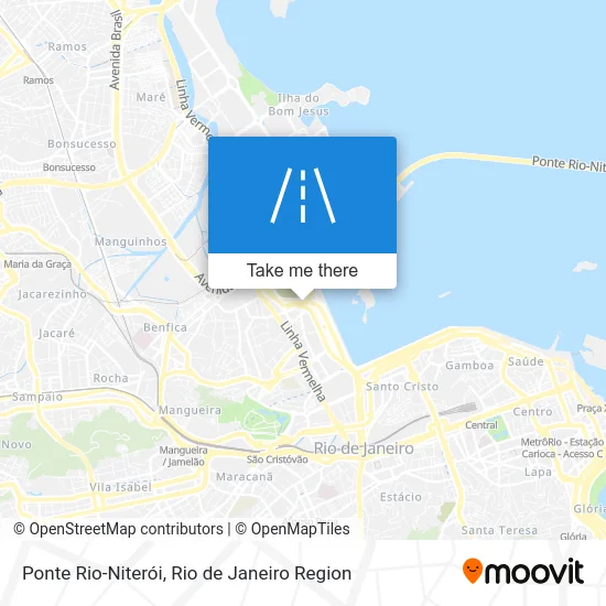 Ponte Rio-Niterói map