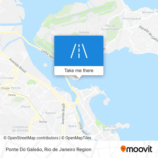Ponte Do Galeão map