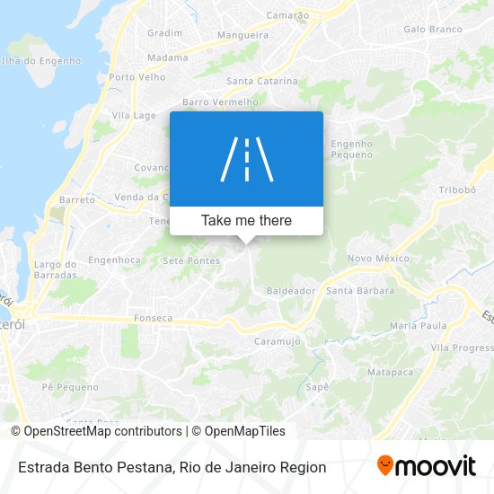 Estrada Bento Pestana map