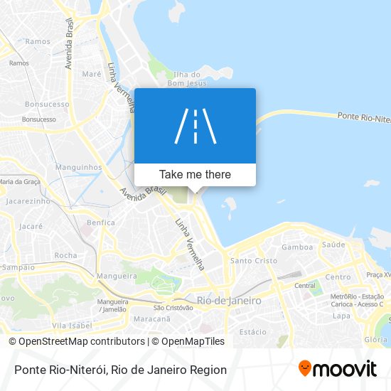 Ponte Rio-Niterói map