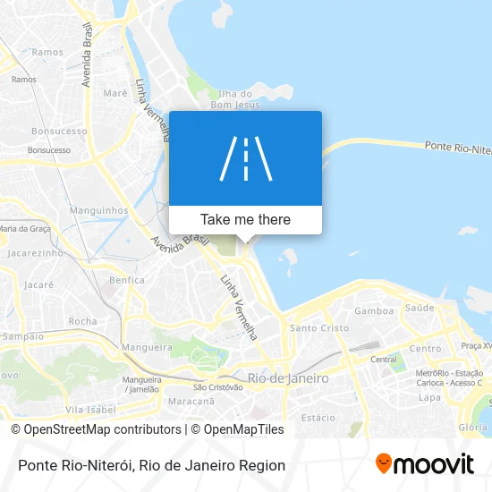 Ponte Rio-Niterói map