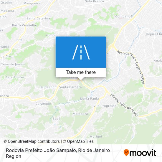 Rodovia Prefeito João Sampaio map