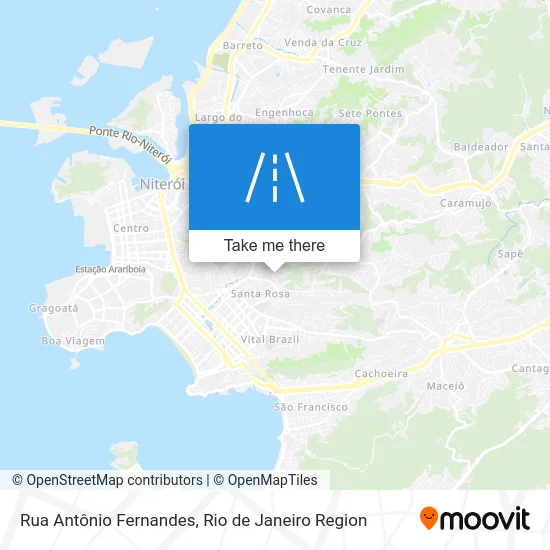 Rua Antônio Fernandes map