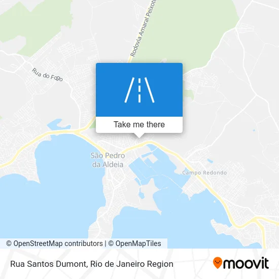 Rua Santos Dumont map