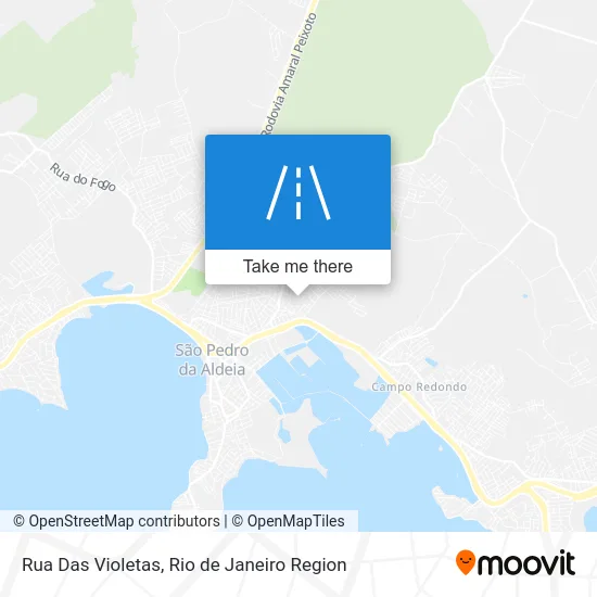 Rua Das Violetas map