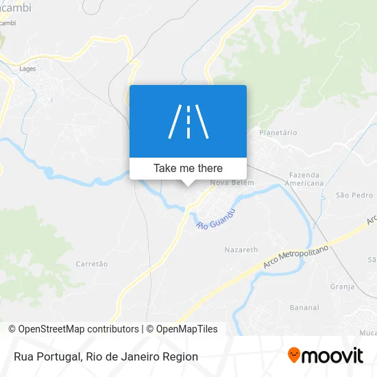 Rua Portugal map