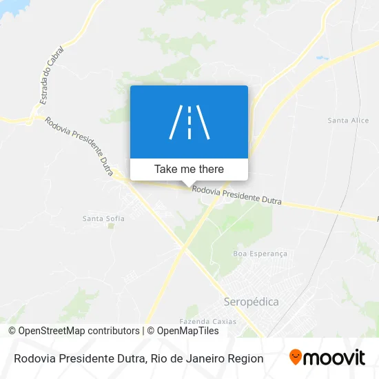 Rodovia Presidente Dutra map