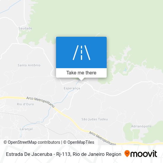 Estrada De Jaceruba - Rj-113 map