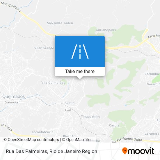 Rua Das Palmeiras map