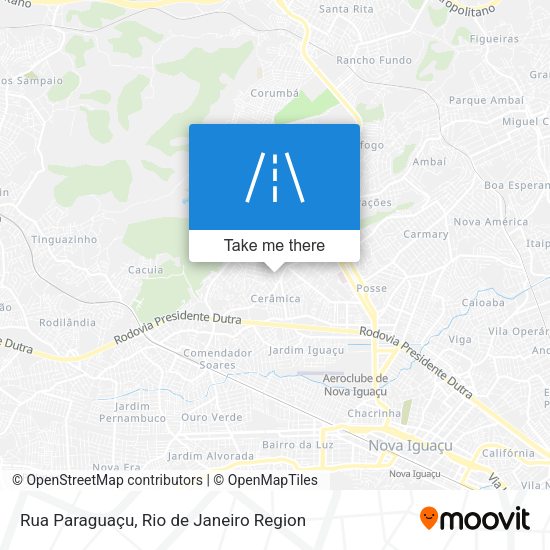 Rua Paraguaçu map