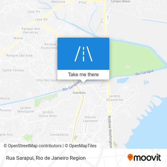 Rua Sarapui map
