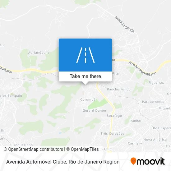 Avenida Automóvel Clube map