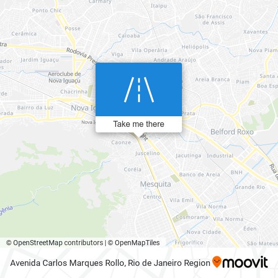 Mapa Avenida Carlos Marques Rollo