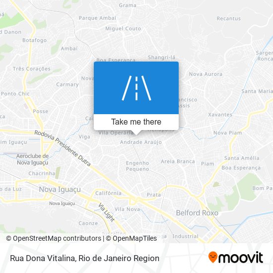 Mapa Rua Dona Vitalina
