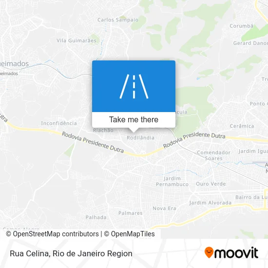 Rua Celina map