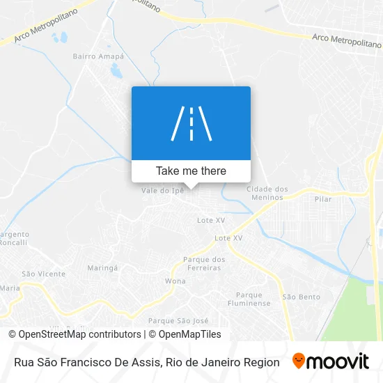 Rua São Francisco De Assis map