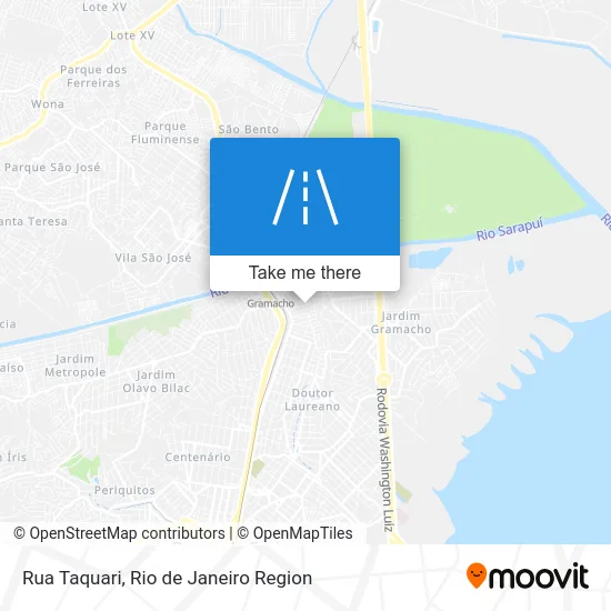 Rua Taquari map