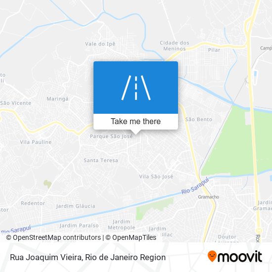 Mapa Rua Joaquim Vieira