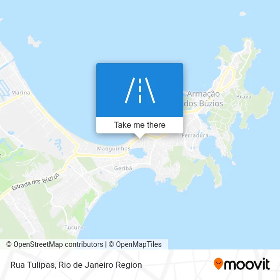 Rua Tulipas map