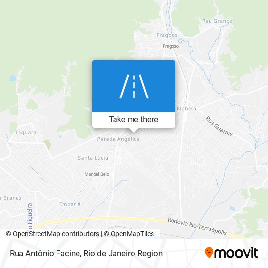 Mapa Rua Antônio Facine