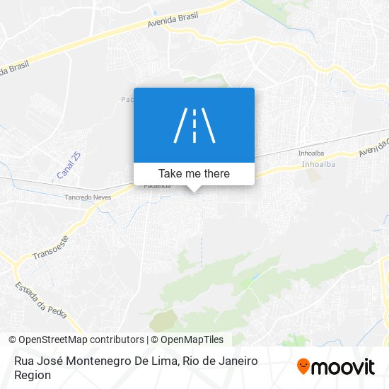 Mapa Rua José Montenegro De Lima