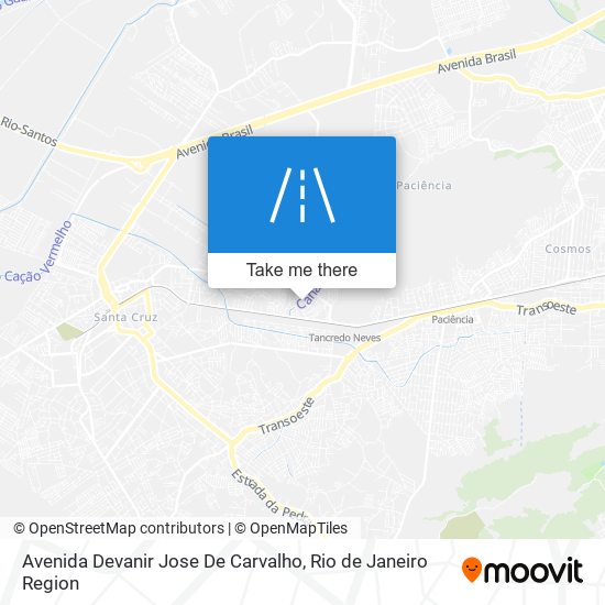 Mapa Avenida Devanir Jose De Carvalho