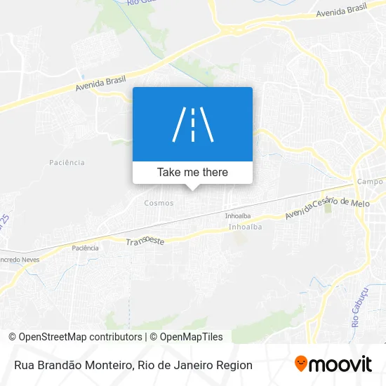 Rua Brandão Monteiro map