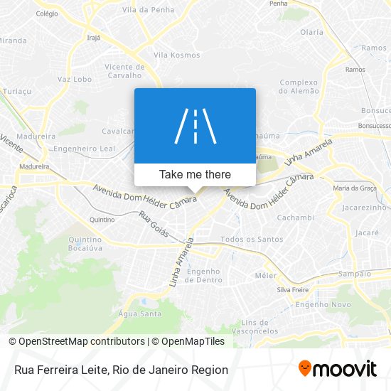 Mapa Rua Ferreira Leite