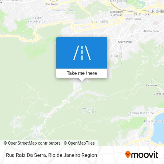 Rua Raiz Da Serra map
