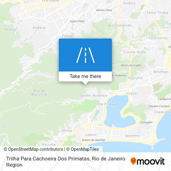 Trilha Para Cachoeira Dos Primatas map