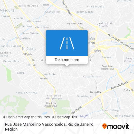 Rua José Marcelino Vasconcelos map