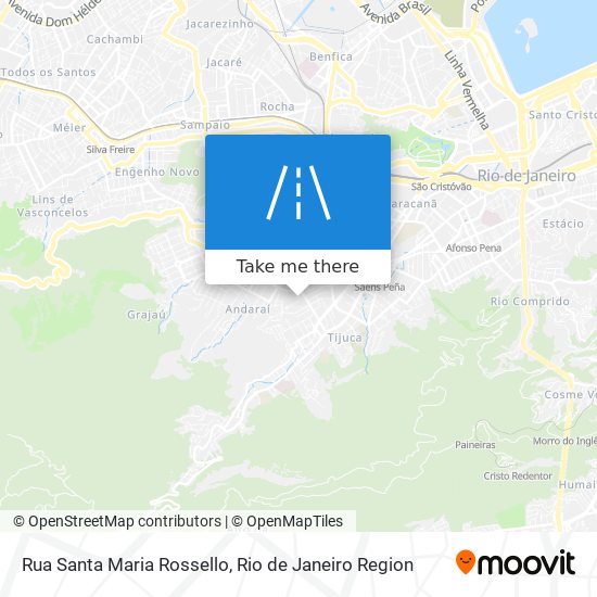 Rua Santa Maria Rossello map