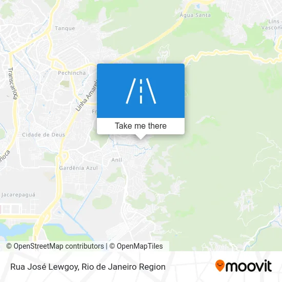 Rua José Lewgoy map