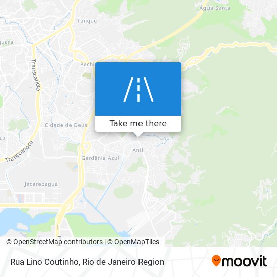 Mapa Rua Lino Coutinho