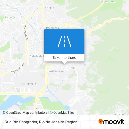 Rua Rio Sangrador map