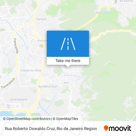 Mapa Rua Roberto Oswaldo Cruz