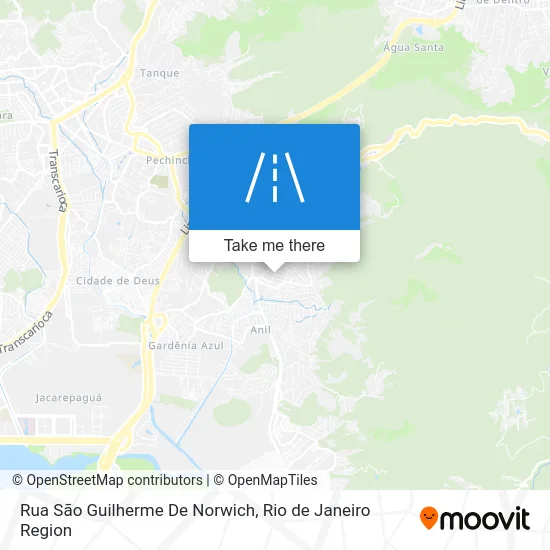 Rua São Guilherme De Norwich map