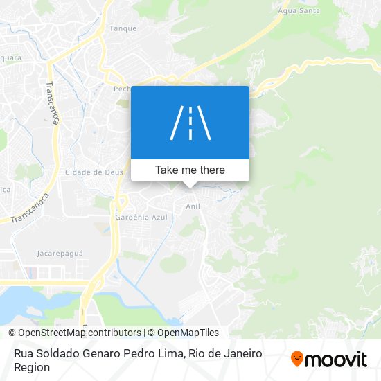 Mapa Rua Soldado Genaro Pedro Lima