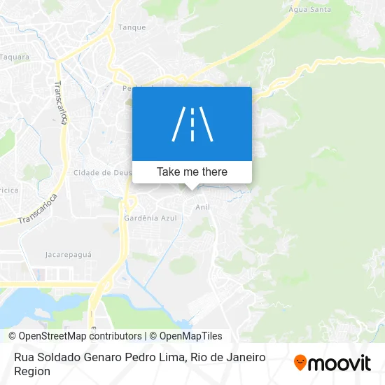 Rua Soldado Genaro Pedro Lima map