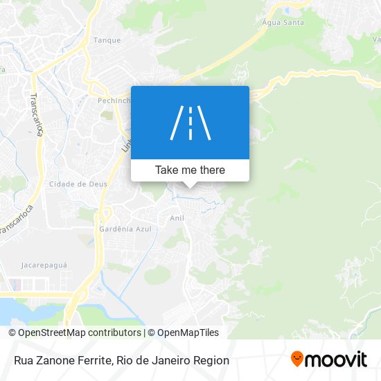 Mapa Rua Zanone Ferrite