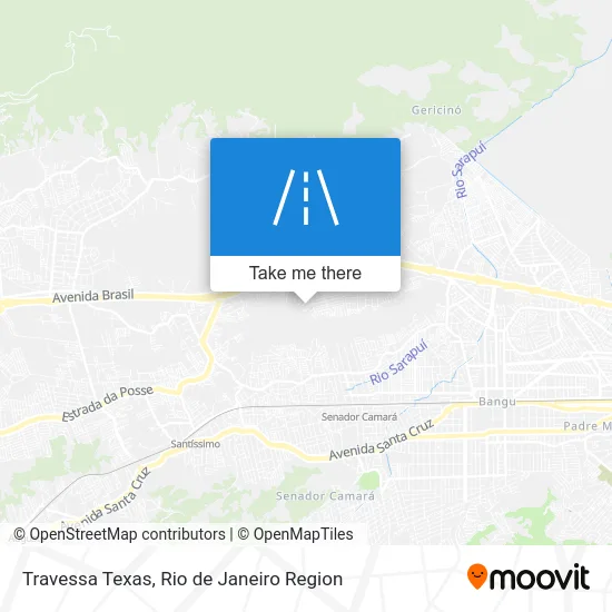 Travessa Texas map