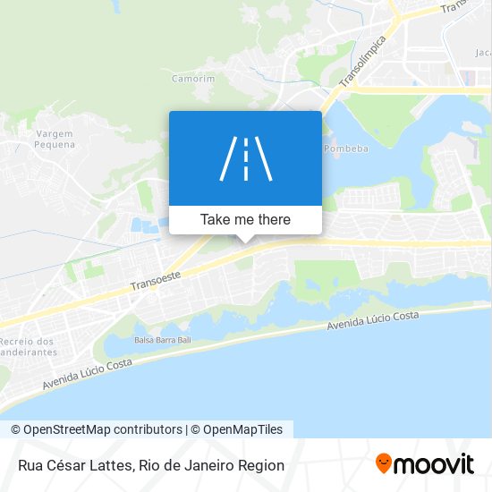 Mapa Rua César Lattes