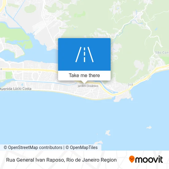Rua General Ivan Raposo map