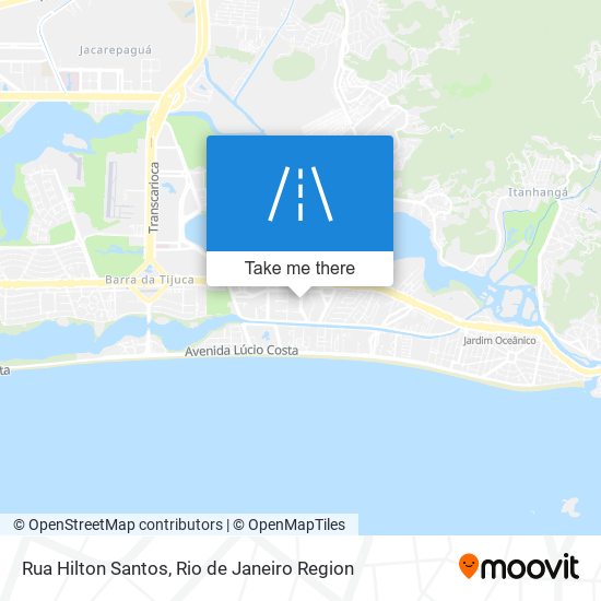 Mapa Rua Hilton Santos